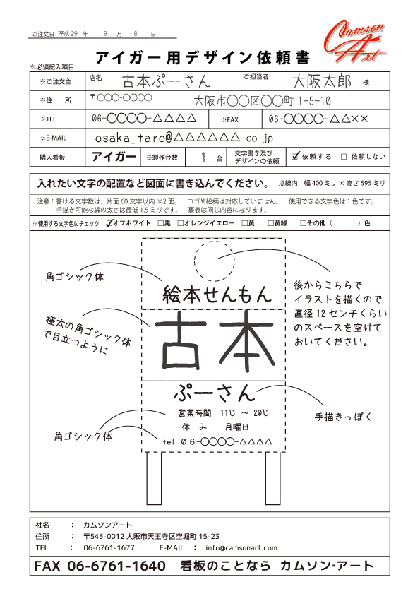 書き方